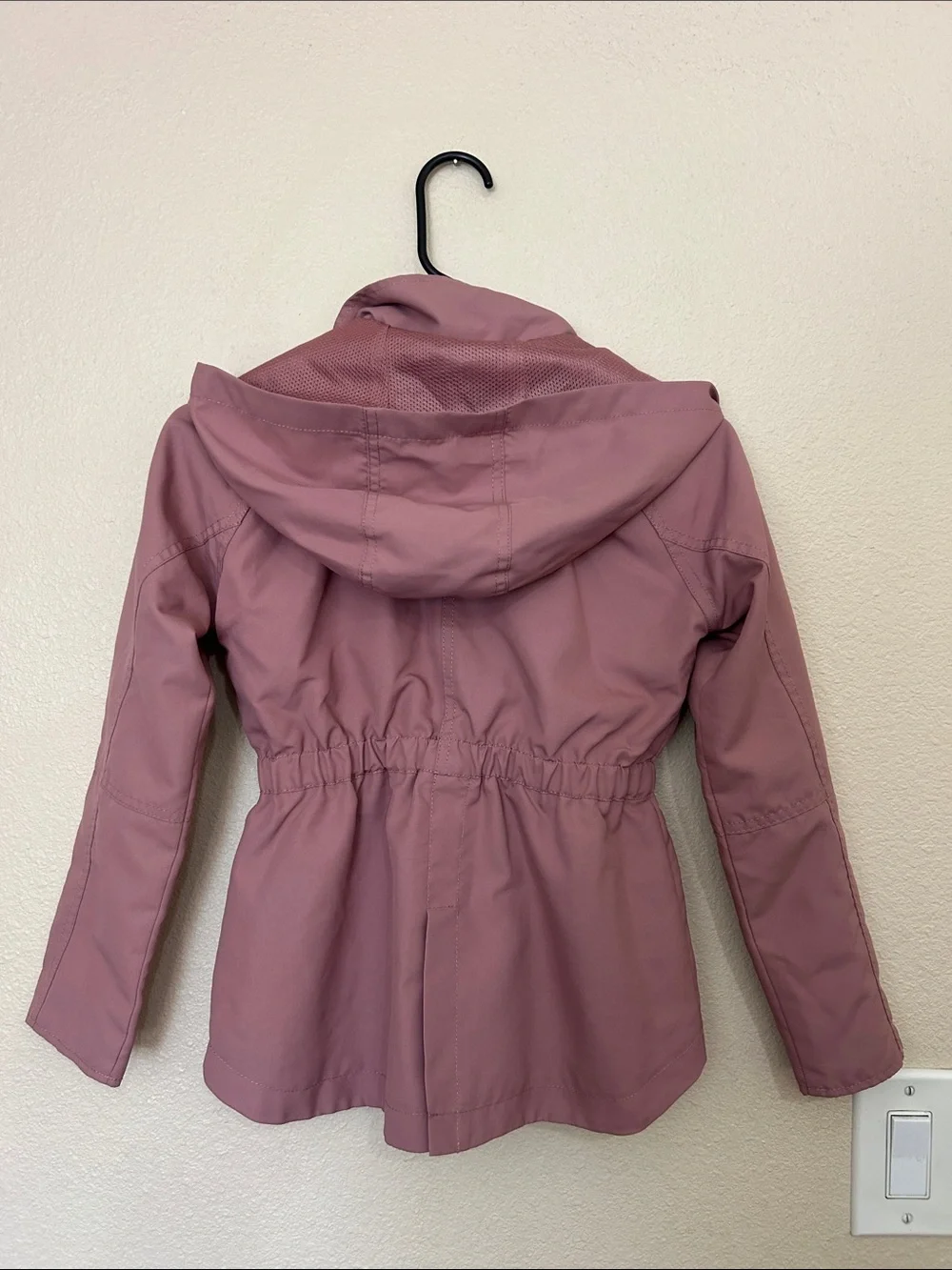 Girls Dusty Rose Hooded Anorak Jacket